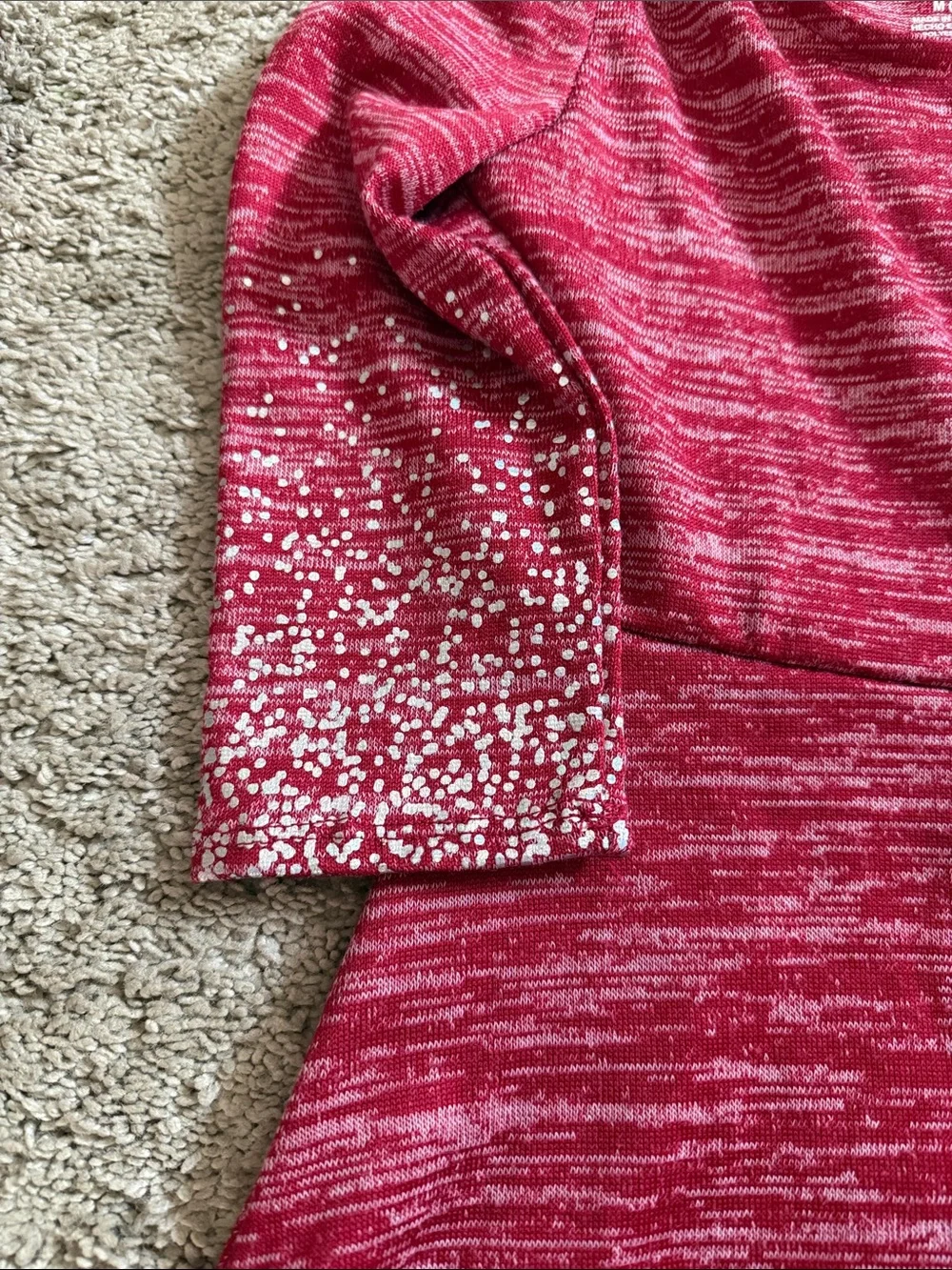 The Children's Place Pink Space-Dye Knit Dress with Sequin Sleeves